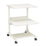 BALT 23701 Dual Laser Printer Stand with 3 Shelves, 24w x 24d x 33h, Gray