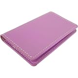Maui Pink Baekgaard Leather Brights Card holderr for business cards or credit cards~Many Colors