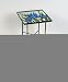 Evergreen 2GM225 Square Glass-Top Side Table, Iris, 22-Inches Tall x 11-Inche...
