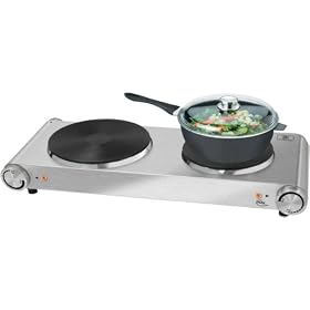 elta Germany Double Cooking Plate DK200 Stainless Steel Double Hot Plate