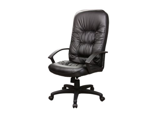 Rosewill RCT03BP Black Leather-Look High Back Office Chair On Sale