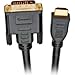 Steren - Video cable - HDMI / DVI - 19 pin HDMI (M) - DVI-D (M) - 30 ft - shielded - satin black