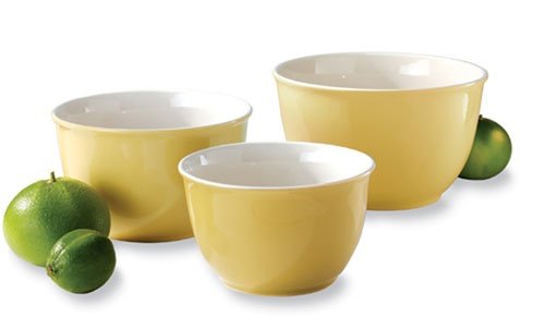 Mayfair & Jackson 5149BT MIXING BOWL SET 3PC STONEWARE BUTTE