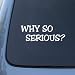 WHY SO SERIOUS - Batman The Dark Knight Joker - Vinyl Car Decal Sticker #1915 | Vinyl Color: White