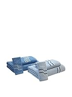 Natural History Gifts Set Toalla De Baño 6 Uds. Mod.1 400 G (Azul)