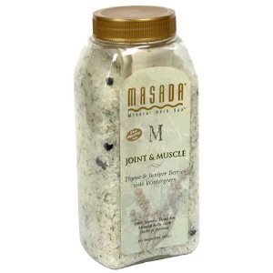 Masada Mineral Herb Spa 100% Natural Dead Sea Mineral Salts with Herbs & Aromas, Joint & Muscle, 2 lbs (907 g) (Pack of 2)