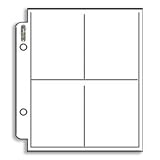 10 (Ten) Ultra PRO 4 Pocket Mini Pages (214-D) Designed for Zippered Album UPR 81228
