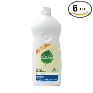 Seventh Generation Dish Liquid, 25-Ounce Bottles (Pack of 6)