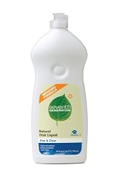 Seventh Generation Dish Liquid, Free & Clear, 25-Ounce Bottles (Pack of 6)