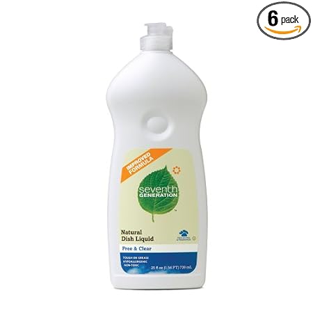 Seventh Generation Dish Liquid, 25-Ounce Bottles (Pack of 6) $14.95
