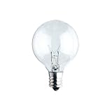 Bulbrite KR60G16CL 60W Krystal Candelabra Base