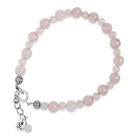 Rose Quartz Pink Beaded Bracelet by Southwest Spirit