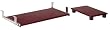 Embassy Keyboard Shelf & CPU Platform in Bordeaux Finish By Bestar Furniture