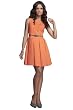 Figl Damen Plissee Mini Etui Kleid Abendkleid, Gr��e 40, Beige