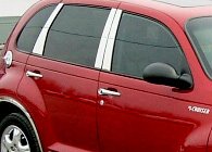 Chrome B Pillars Acura Legend 1991-1995 4 Door Exterior Parts - B-pillars Trim - Chrome Pillars 6 Pices