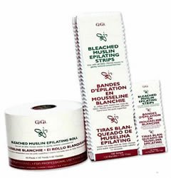 Gigi Bleached Muslin Epilating Strips- Use With Wax For Hair Removal- Large 3