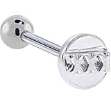 3-D XXX Stainless Steel Barbell Tongue Ring
