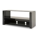 Bench High Gloss TV Stand with Three Shelves