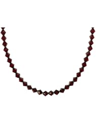 Sterling Silver Swarovski Elements Crystal Choice 8mm Beaded Necklace, 20"