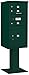 Salsbury Industries 3410S-03GRN 4C Pedestal Mailbox, Green