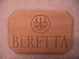 BERETTA EMBLEM LASER ENGRAVED PLAQUE/SIGN 7"x9"x 3/4" FIREARMS
