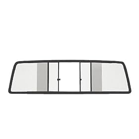 CRL Duo-Vent Four Panel Truck Slider with Clear Glass for 1960-1966 Small Window GMC/Chevy Truck