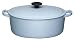 Le Creuset Cast Iron Oval Casserole, Satin Blue, 29 cm