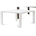 Fashion Dining Table Finish (Frame / Top): White High Glossy Lacquered / Extra White Glass