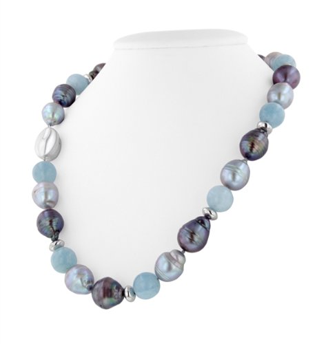 Honora Aqua Pearl Necklace