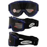 Predator Windshield Goggles Translucent Blue Frames Clear and Smoke Lenses
