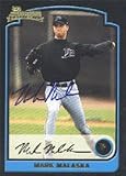 Mark Malaska, Orlando Rays - Devil Rays Affiliate, 2003 Bowman First Year Card Autographed Card