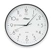 Dakota Designs 2CHZ8 Clock, Rnd, Analog, 12 In, Blk, Batt Op