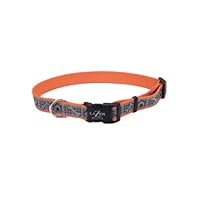Coastal Pet 46341 ODH12 Lazer Brite Reflective Adjustable Dog Collar, Adjusts from 8-12-Inch and 3/8-Inch Wide