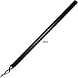 Gungfu Rattan Escrima Grooved Handle - Color: Black, Size: 26 inches x 1.5 inches