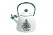 Nikko Christmas Enamelware Whistling Tea Kettle, 2.5 quart