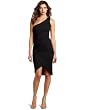 Wrapper Womens One Shoulder Gathered Dress