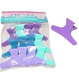 Butterfly Clamps 1-dozen * Size: Large 3" * Assorted Colors