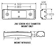 Truck-Lite Base Mounts For Model 19 Products Chrome mount & hot wire 19739 Truck-Lite Base Mounts For Model 19 Products Chrome mount & hot wire 19739