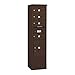 Salsbury Industries 3915S-04ZFU Salisbury Industries 4C Free Standing Horizontal Mailbox, Front Loading, Single Column, 4 MB2 Doors, 1 PL5, USPS Access, Bronze