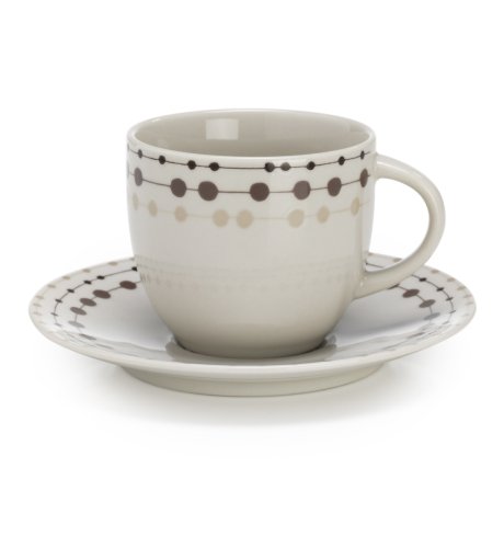 Martinique Collection Spot Print Cup & Saucer Set