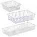 Wire Mesh Drawer Organizer - Set of 3 (White) (6 x 3 x 2.25D)