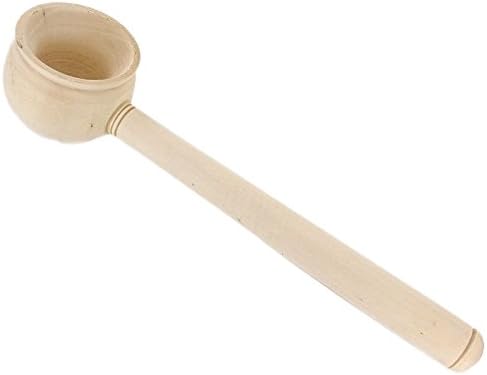 Solid Wood Ladle (Water Spoon) for Traditional Russian Bania and Finnish Sauna with a long handle