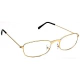 Full Frame Reading Eye Glasses Gold Plated 1.25 Lens