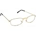 Full Frame Reading Eye Glasses Gold Plated 1.25 Lens
