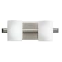 Kichler Lighting 5966NI 2 Light Tubes Bathroom Light, Brushed Nickel