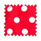Red White Polka Dot Flannel Fleece Scarf