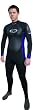 (MT Medium Tall Blue) TWF Mens Full Length Wetsuit. (RRP £55) TOP QUALITY 3mm Neoprene. Titanium lined. Wind proof Panels & YKK Zip.