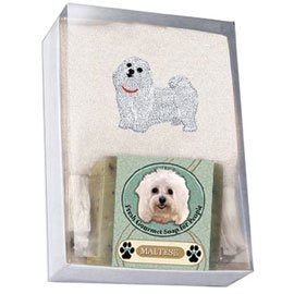 Single Gift Box with Maltese Soap and Towel