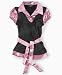BCX Girls Layered Charmeuse Shirt with Vest