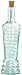 Spanish Recycled Glass Empire Bottle with Cork 11"H 14oz Set / 4
